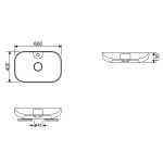 Zestaw promocyjny 2 w 1: umywalki 2 szt Croquis 2.0 150401001