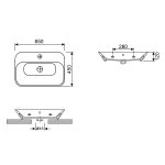 Promotional set 2 in 1: washbasins 2 pcs Éclatant 151301001