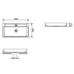 Promotional set 2 in 1: washbasins 2 pcs Bromance 151601001